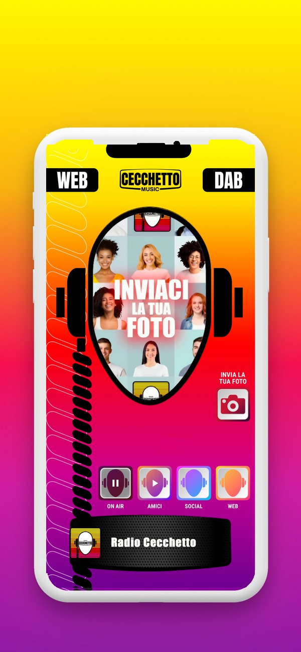 Invia la tua foto con l'app Radio Cecchetto